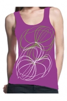 Tank Top white green flowers